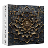 Black Gold Flower Jigsaw Puzzle 1000 Pieces
